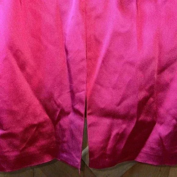 WHBM Burgundy Dress-10 - Picture 4 of 7